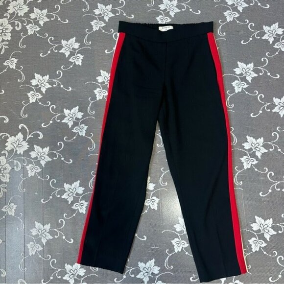 Aritzia Babaton Conan Pant Terado black with red side stripe crop Size 00 - Picture 4 of 10